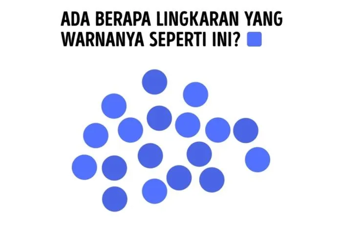 Tes Penglihatan: Ada Berapa Lingkaran yang Memiliki Warna Biru Muda? Uji Ketamajan Mata Kamu!
