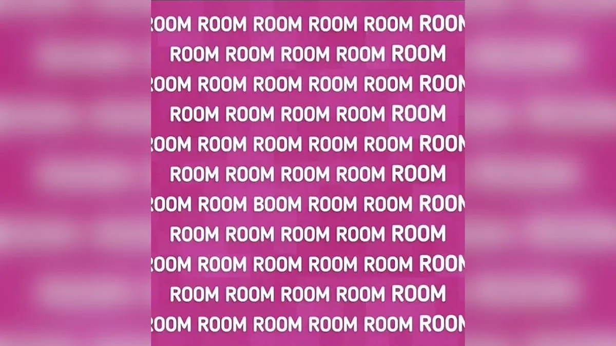 Adakah kamu sudah berhasil menemukan kata boom di antara kumpulan kata room pada tes penglihatan berikut ini? Coba dicek.