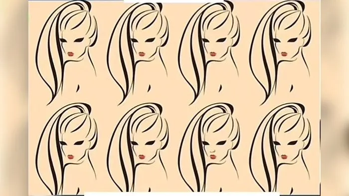 Tes Penglihatan: Kamu Punya Ketelitian Tingkat Dewa? Buktikan dengan Cara Temukan Siluet Wanita Paling Berbeda di Gambar Ini