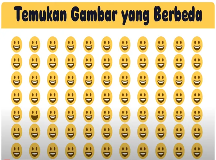 Tes Penglihatan: Temukan 1 Gambar Emoji Berbeda di Antara yang Lain dalam Waktu 15 Detik! Bisa?