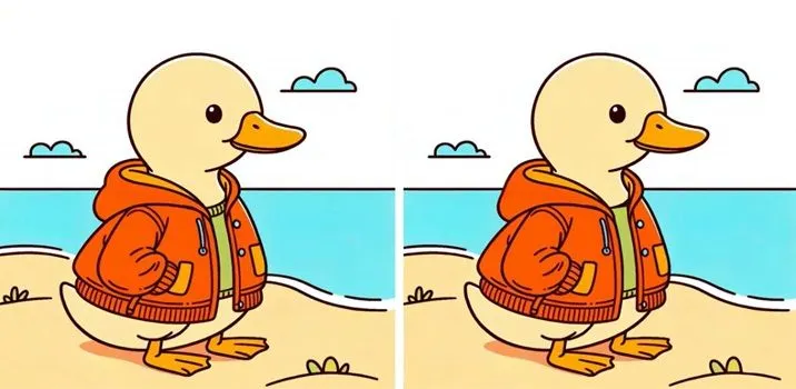 Tes Penglihatan: Uji Analisamu dengan Temukan 3 Perbedaan pada Gambar Bebek Berjaket dalam 8 Detik!