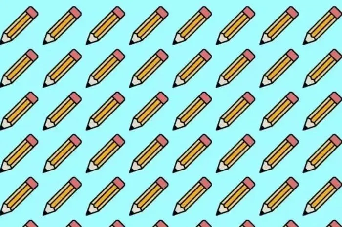 Tes Penglihatan: Yakin Punya Mata Tajam? Coba Temukan 1 Pensil yang Berbeda pada Gambar Ini