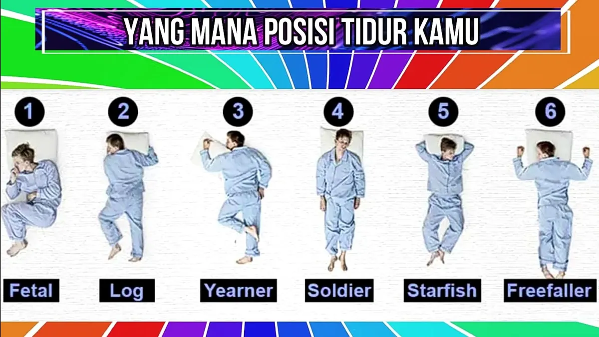 Tes kepribadian dengan posisi tidur untuk ungkap sifat anda