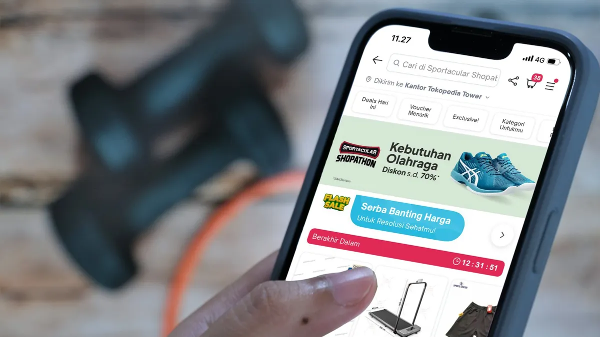 Tokopedia menghadirkan berbagai promo guna membantu masyarakat penuhi kebutuhan termasuk untuk self-healing. (tokopedia)
