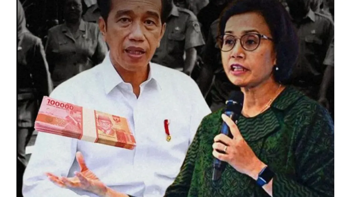 Presiden Joko Widodo (Jokowi) dan Menteri Keuangan Sri Mulyani