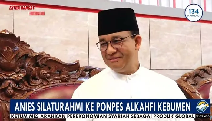 Bacapres dari Koalisi Perubahan untuk Persatuan Anies Baswedan silaturahmi ke Ponpes Alkahfi Kebumen
