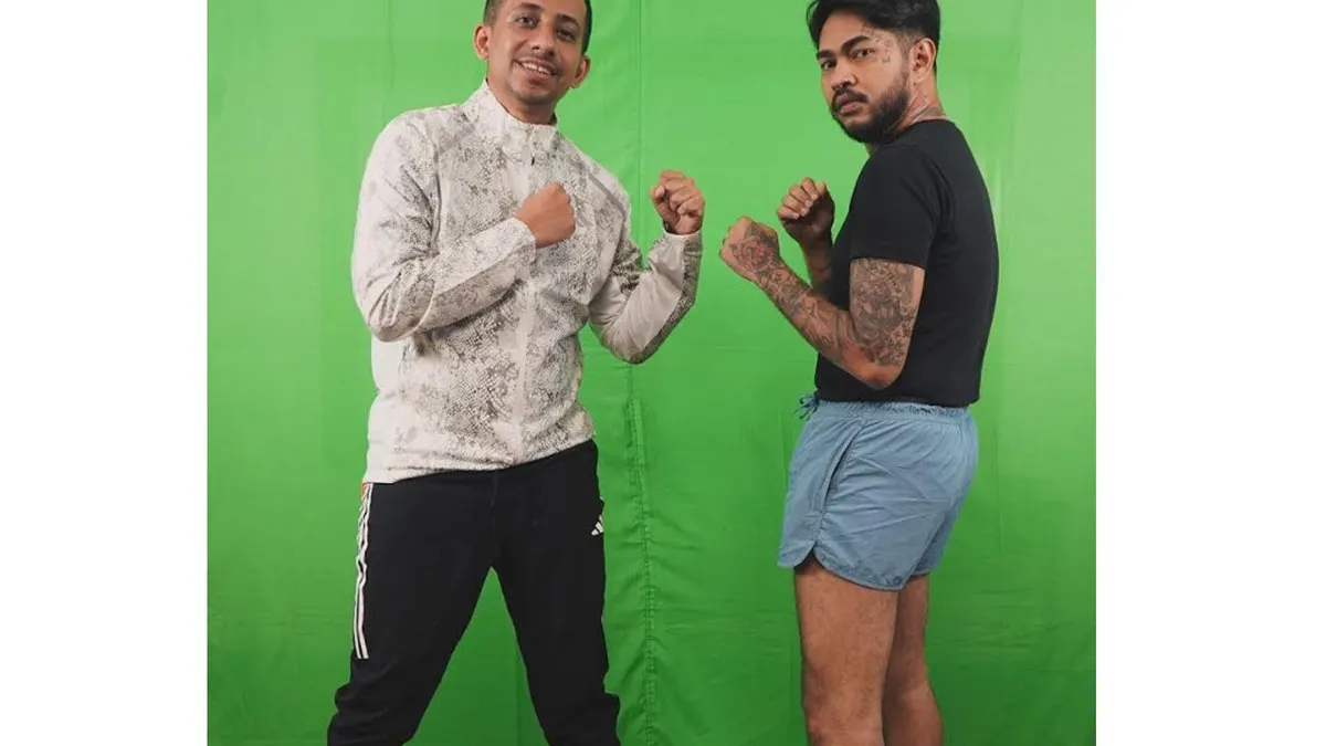 Habib Jafar dan Onadio Lenardo alias Onad Ikut Turnamen Tenis Meja