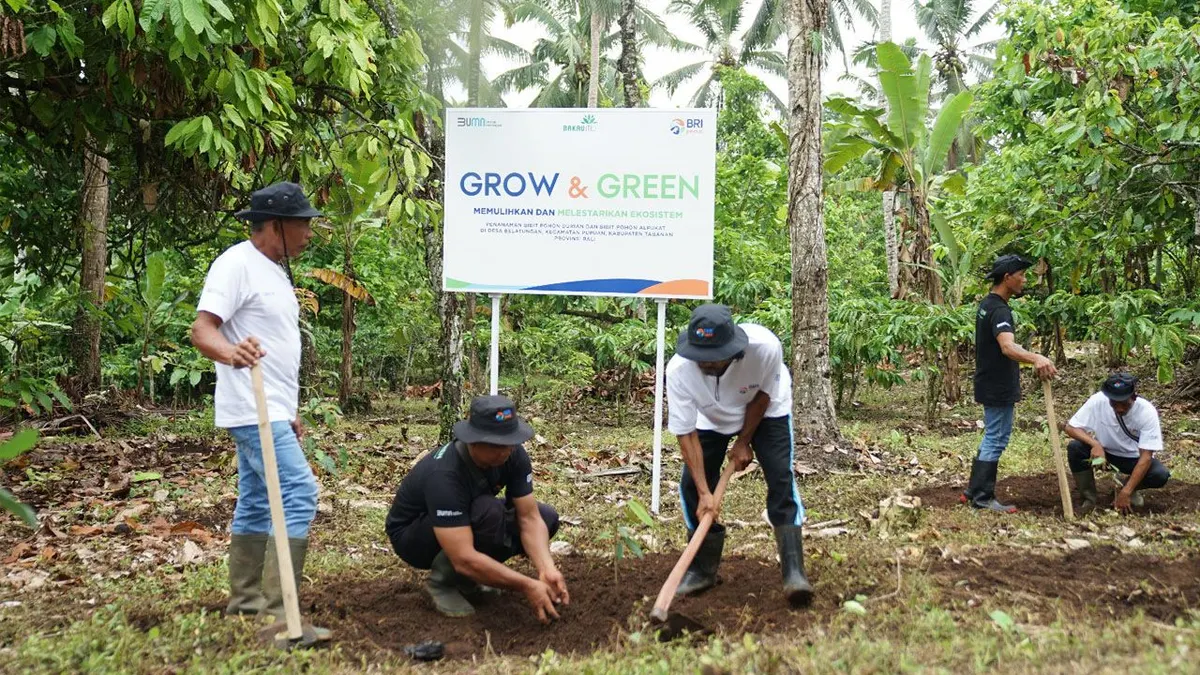 BRI Grow & Green Berdayakan Dua Kelompok Tani di Bali untuk Menanam Tanaman Produktif