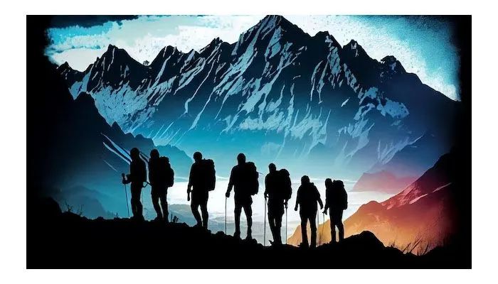 Ilustrasi. Pendaki Gunung