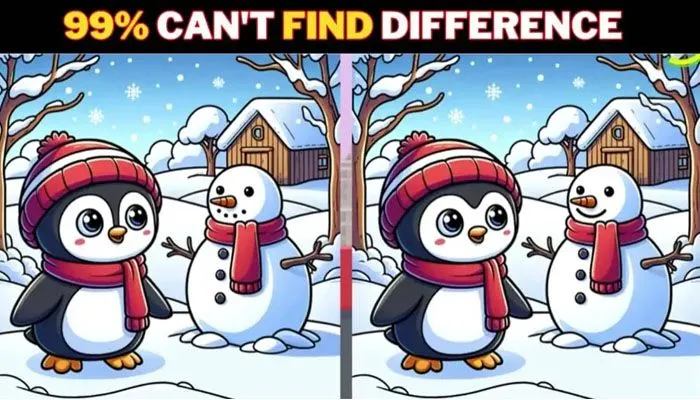Tes IQ: Temukan 3 Perbedaan pada Gambar Pinguin dan Manusia Salju