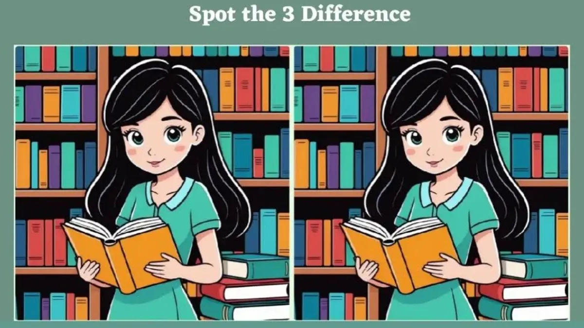 Tes IQ: Coba Cari 3 Perbedaan pada Kedua Gambar Perempuan sedang Membaca Buku Ini