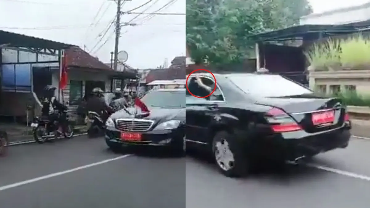 Viral Dugaan Iriana Salam 2 Jari dari Mobil RI-1