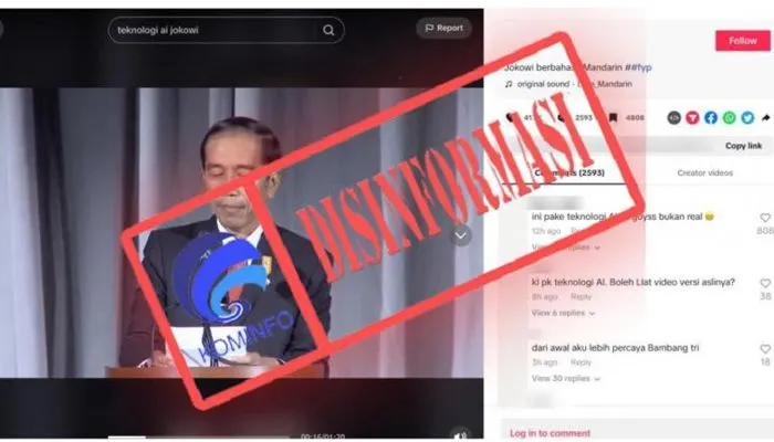 Viral Video Jokowi Fasih Berbahasa Mandarin Ternyata Hoax