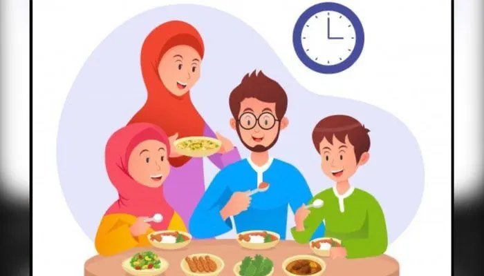 Ilustrasi. Makan Sahur