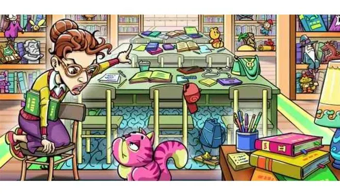Tes Penglihatan: Coba Temukan Tikus di Dalam Perpustakaan