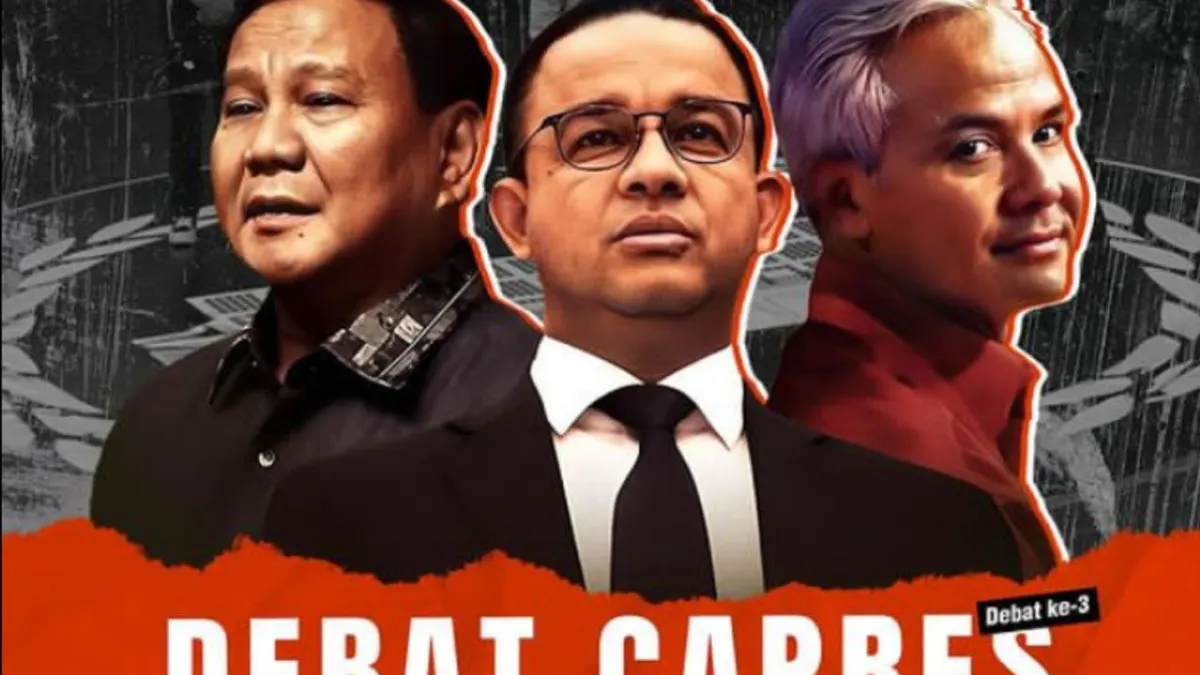 Tiga Capres 2024, Prabowo Subianto, Anies Baswedan dan Ganjar Pranowo
