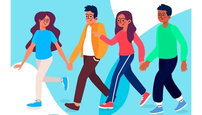 Ilustrasi berjalan