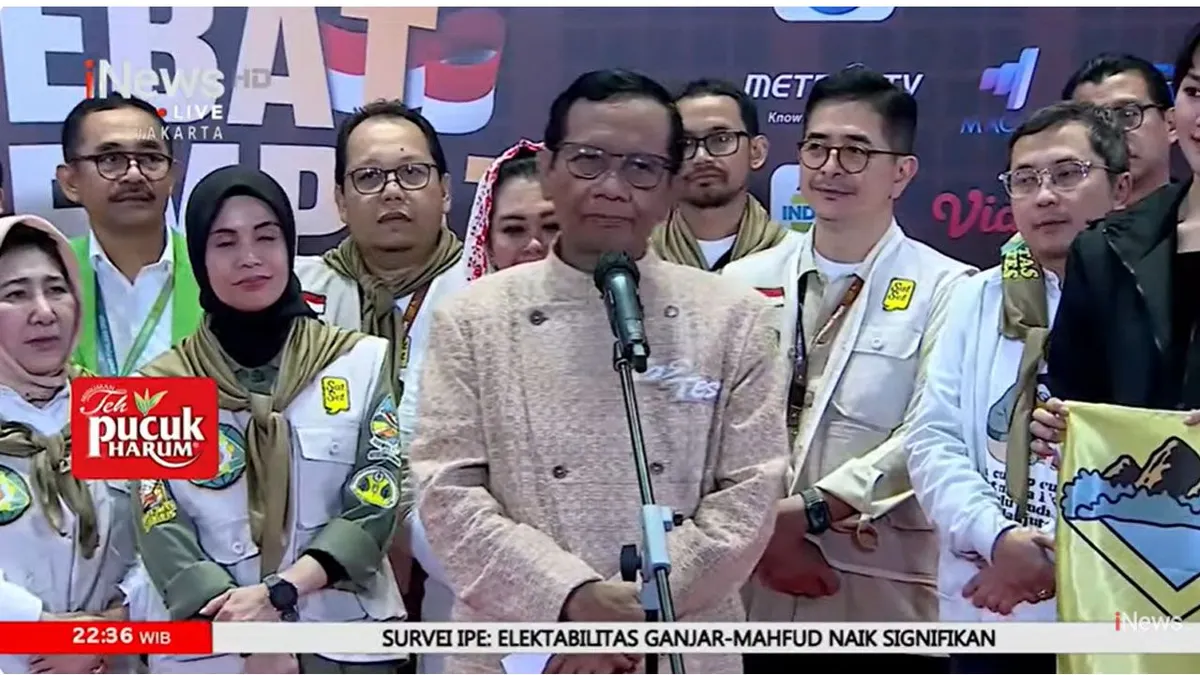 Menkopolhukam sekaligus Cawapres No Urut 3, Mahfud MD