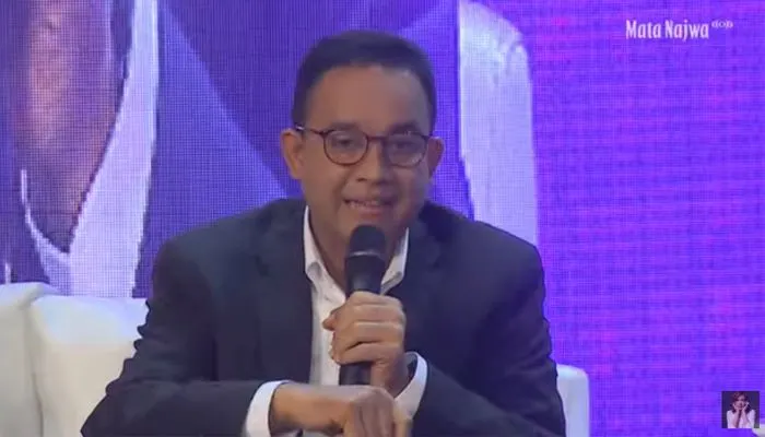Anies Baswedan ditanya oleh Najwa Shihab soal bagaimana pandangannya tentang kecenderungan golput atau tidak memilih.