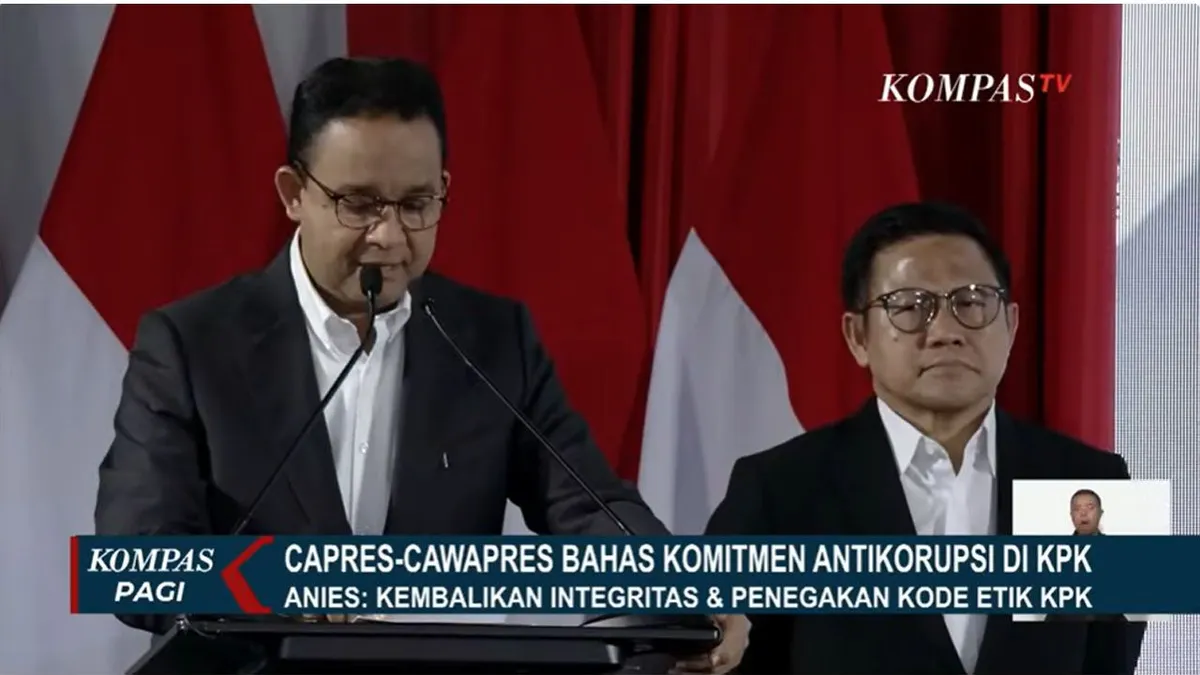 Anies Baswedan dan Cak Imin Hadiri Acara Paku Integritas yang Diselenggarakan KPK