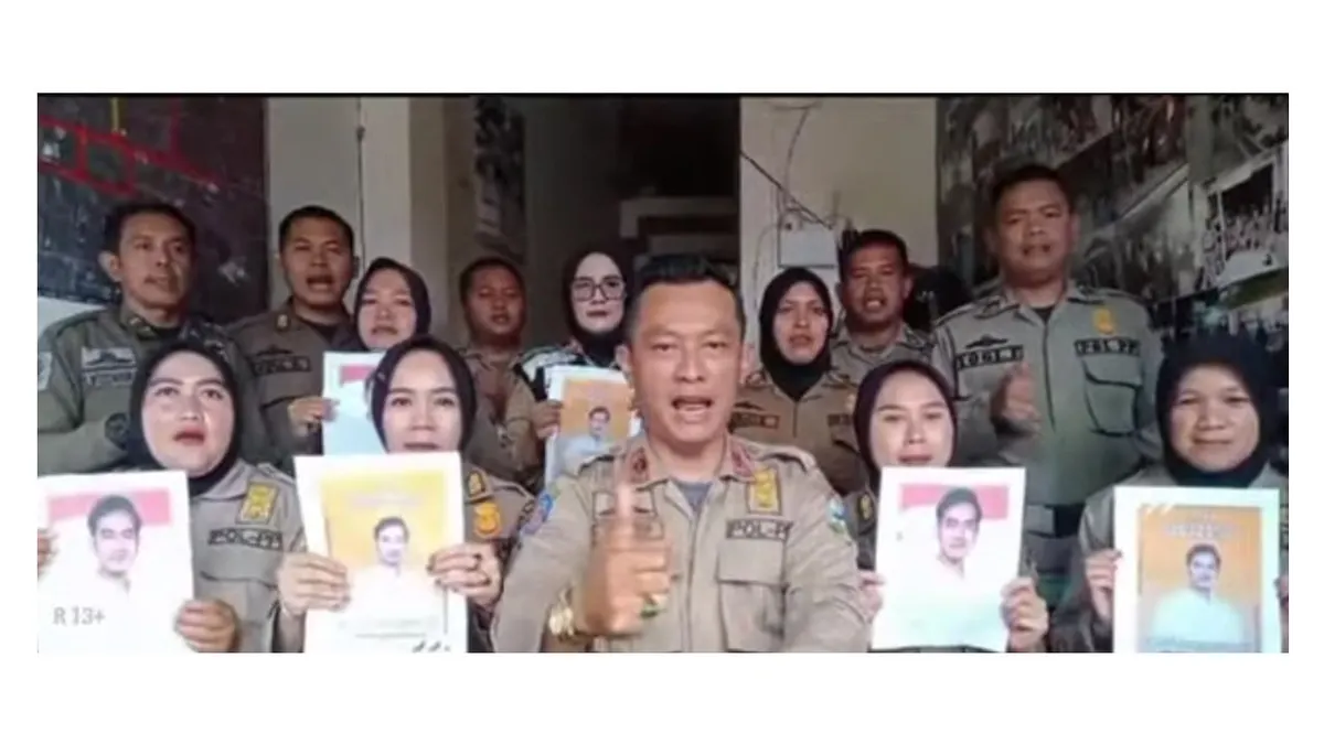 Belasan Anggota Satpol PP Kabupaten Garut Deklarasi Dukung Gibran Rakabuming