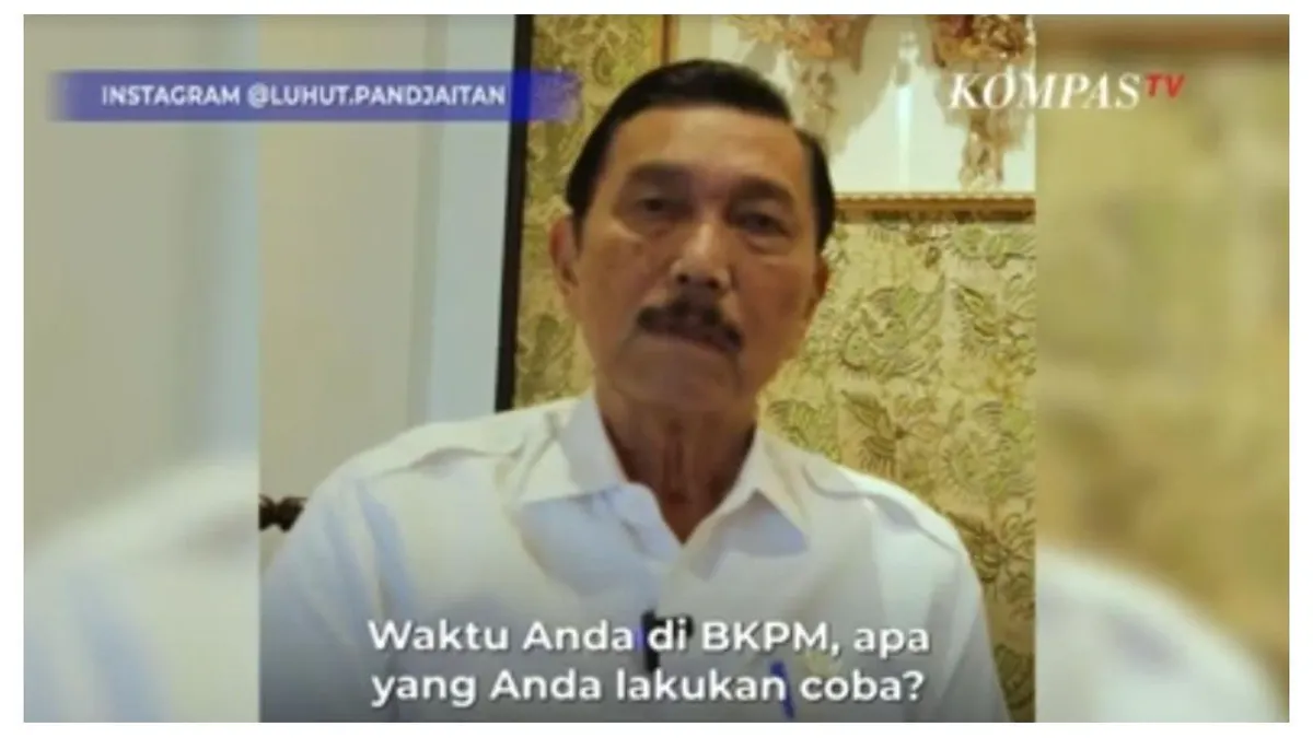 Menteri Koordinator Bidang Maritim dan Investasi (Menko Marves) Luhut Binsar Pandjaitan