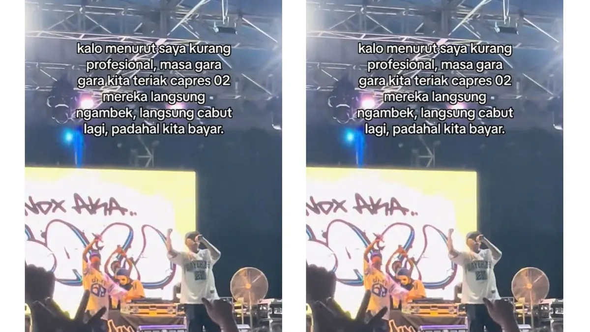 NDX AKA Ngambek Hentikan Konser di Bali usai Penonton Teriak ‘Prabowo’