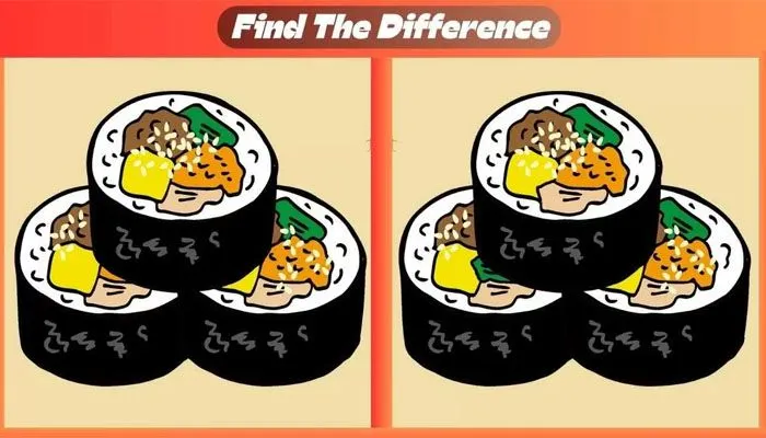 Tes Ilusi Optik: Coba Temukan 3 Perbedaan Gambar Sushi dalam 15 Detik!
