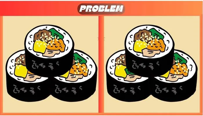 Soal Tes Ilusi Optik: Coba Temukan 3 Perbedaan Gambar Sushi dalam 15 Detik!