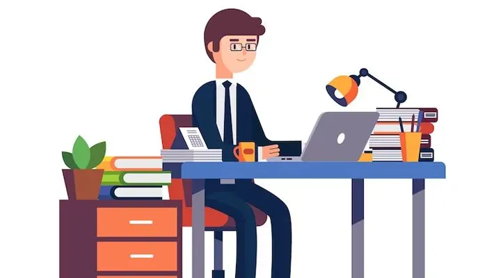 Ilustrasi bekerja