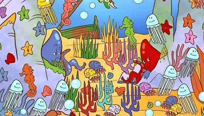 Tes Penglihatan: Temukan 1 Ekor Ikan Pada Kumpulan Biota Laut
