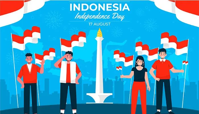 Ilustrasi Upacara 17 Agustus