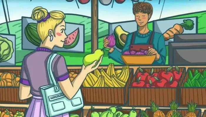 Tes IQ: Temukan Burung yang Tersembunyi pada Gambar Toko Buah dan Sayur Ini