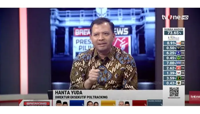 Direktur Eksekutif Poltracking Indonesia, Hanta Yuda