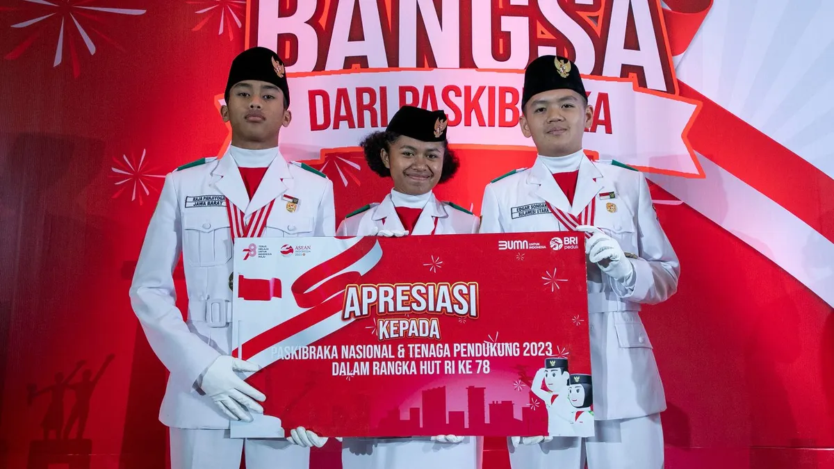 Apresiasi 76 Paskibraka Nasional, BRI Berikan Dana Bantuan Pendidikan