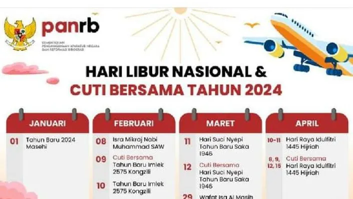 Gambar kalender 2024 (Sumber instagram @kemenpanrb)