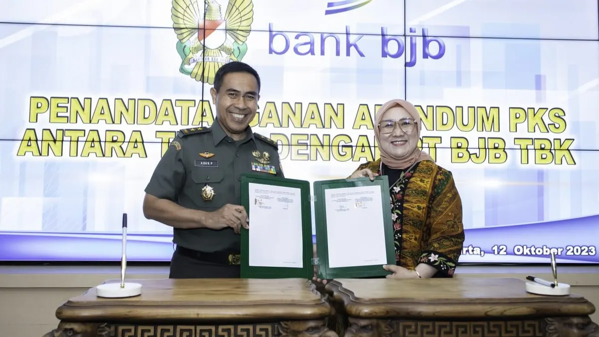 bank bjb Tandatangani Adendum Perpanjangan PKS dengan TNI AD