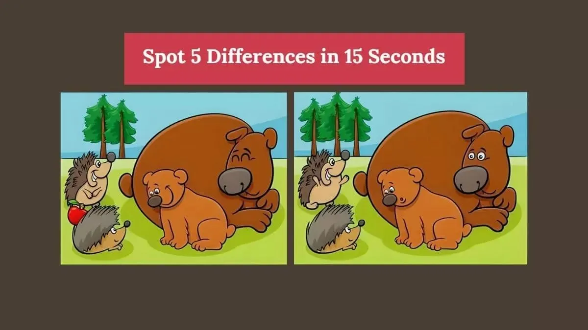 Tes IQ: Temukan 5 Perbedaan pada Gambar Kumpulan Hewan Ini, Asah Observasi Kamu!