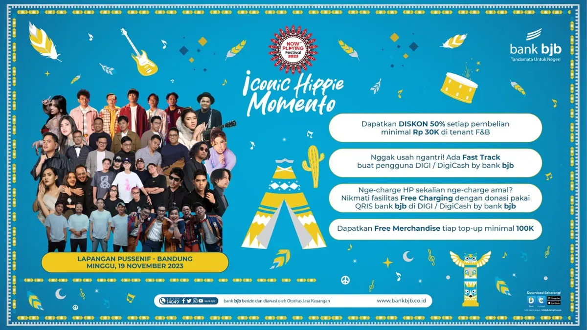 Promo Menarik bank bjb di Konser Now Playing Festival Iconic Momento 2023