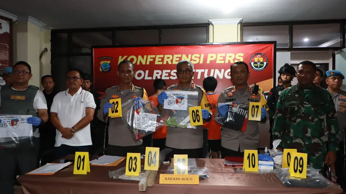 Polda Sulut amankan tujuh tersangka kasus bentrok di Bitung.