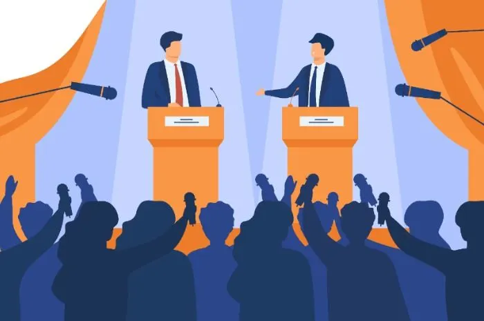 Ilustrasi debat cawapres ditiadakan.