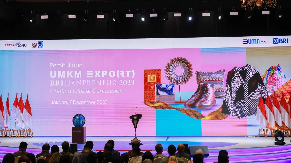 Gelaran UMKM EXPO(RT) BRILIANPRENEUR 2023. (bank BRI)