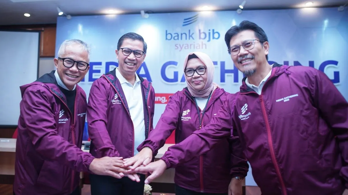 Direksi bjb syariah saat mengikuti Media Gathering bersama sejumlah jurnalis di Hotel Sari Ater Subang, Rabu 20 Desember 2023.