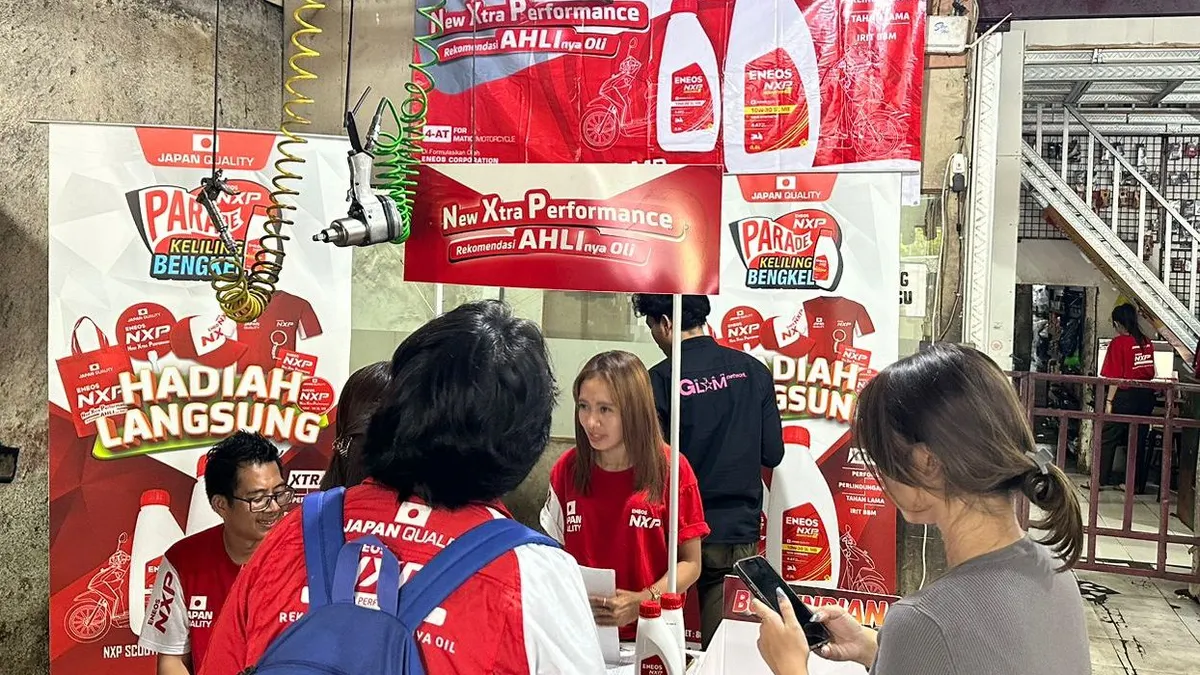 Oli Motor ENEOS NXP Berteknologi Jepang, Parade Keliling Bengkel Indonesia 2023