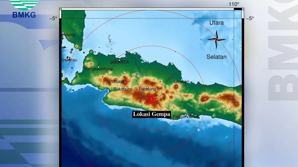 Gempa Bumi Magnitudo 3,1 Guncang Garut Jawa Barat
