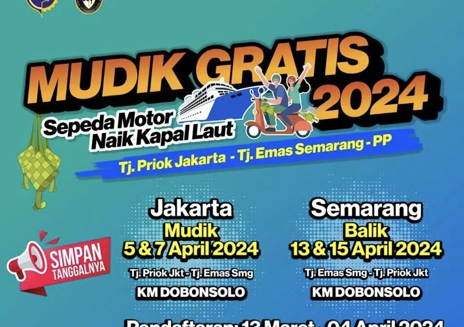 Kemenhub Mengadakan Mudik Gratis 2024 Tujuan Semarang