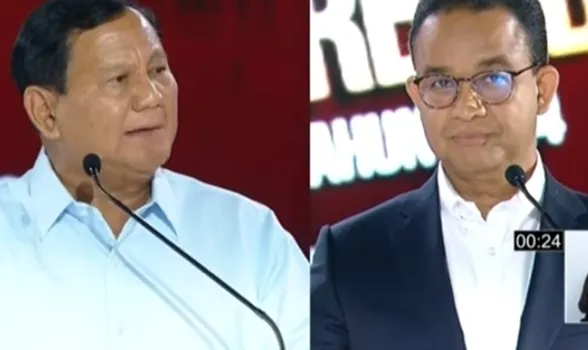 Calon presiden (capres) nomor urut 1, Anies Baswedan, menyinggung pendapat Prabowo Subianto yang menyebut Palestina negara yang lemah.