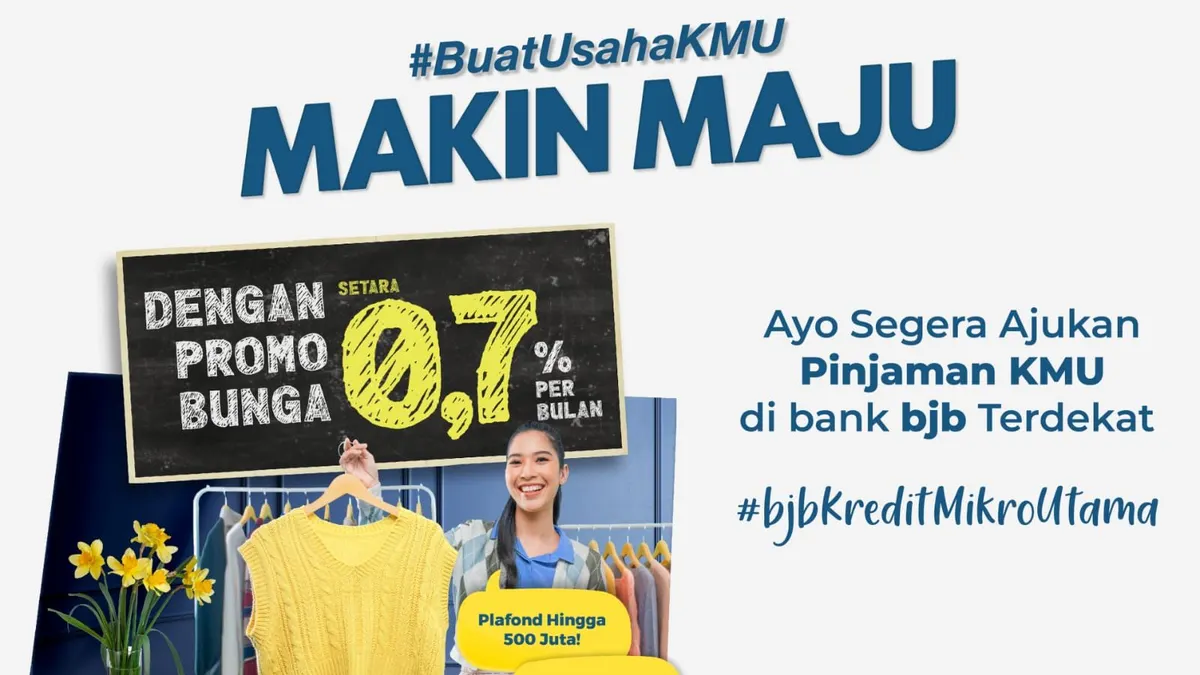 bank bjb memiliki program promo pinjaman dengan suku bunga sangat kompetitif serta biaya administrasi ringan dan terjangkau.