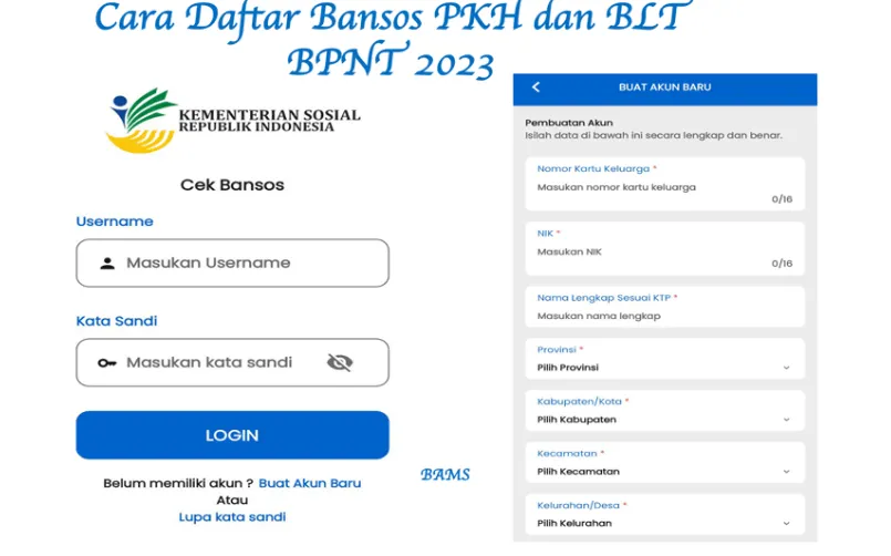 Cek bantuan sosial (bansos).