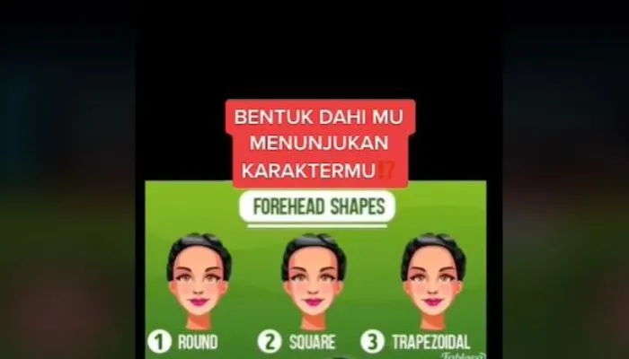 Bentuk Dahi Bisa Ungkap Kepribadian dan Karakter Tersembunyi, Kamu Tipe yang Mana?
